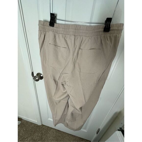 Torrid women’s tan pants linen blend size 2R - Picture 2 of 6